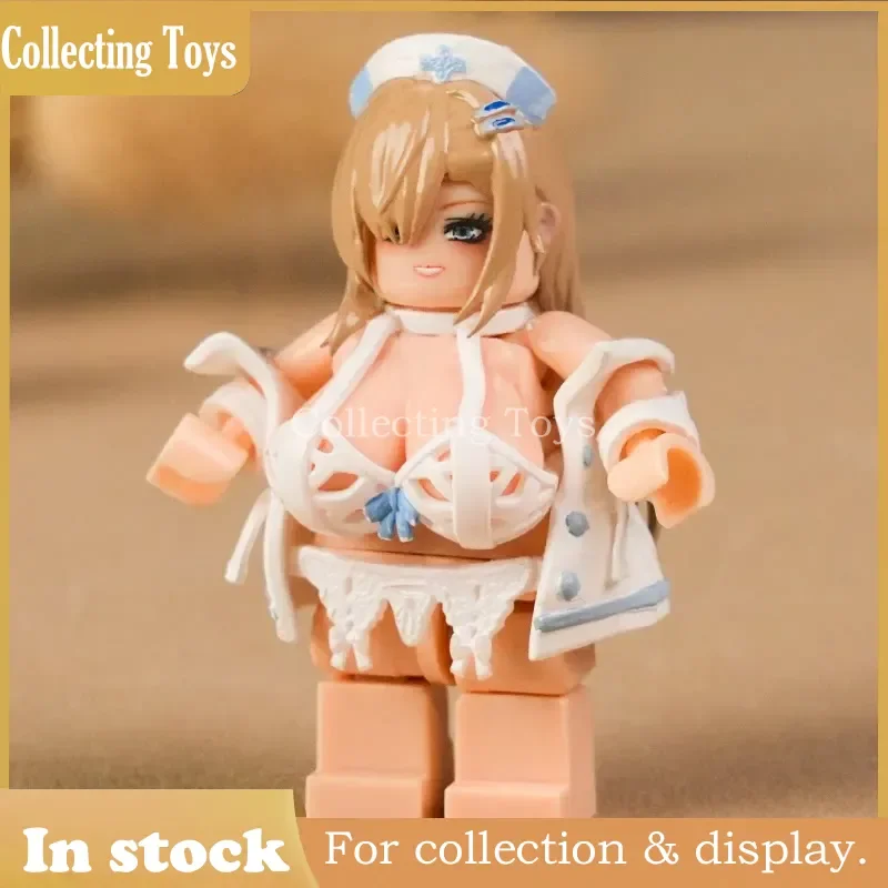 

В наличии: Аниме-фигурка девушка-лиса с большим бюстом в бикини, конструктор, настольное украшение, коллекционная игрушка для взрослых фанатов аниме