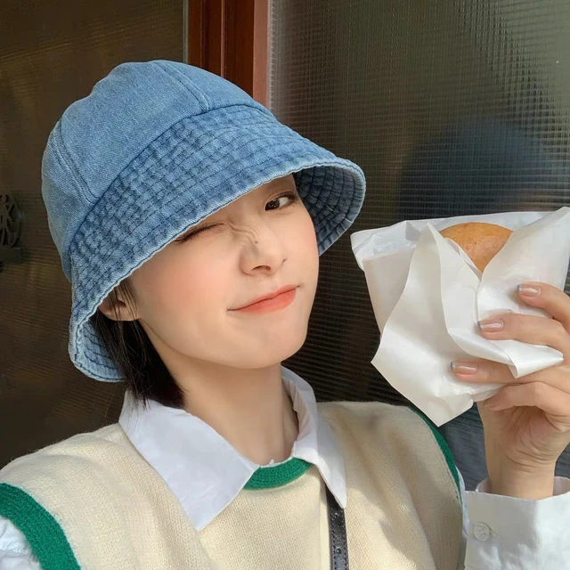 Denim fisherman hat deals
