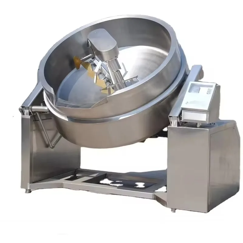 Hanbeter Commercial Food Processing Machine Electric Heating Mixing Paste Sauce Cooking Kettle 1 Year Warranty
