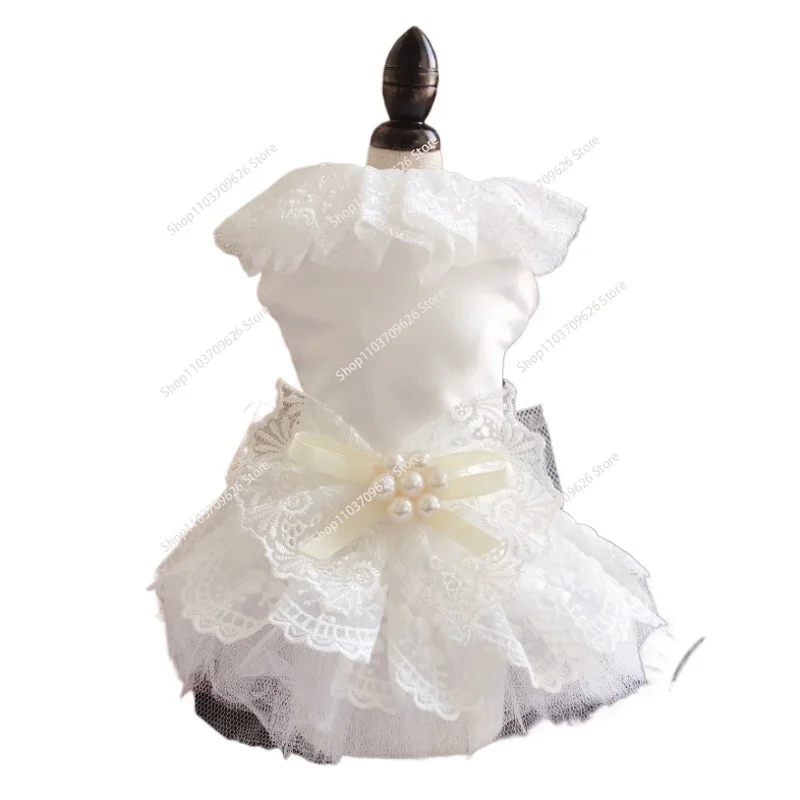 Pet Factory Direct Sales Supplies Wholesale Dog Wedding Dress Skirt Clothing Clothing toys  plush