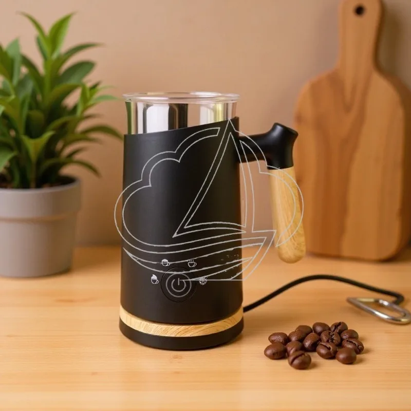 

4‑in‑1 Electric Milk Frother, Automatic Household Milk Foamer, Cold & Hot Mixing Cup for Espresso Coffee