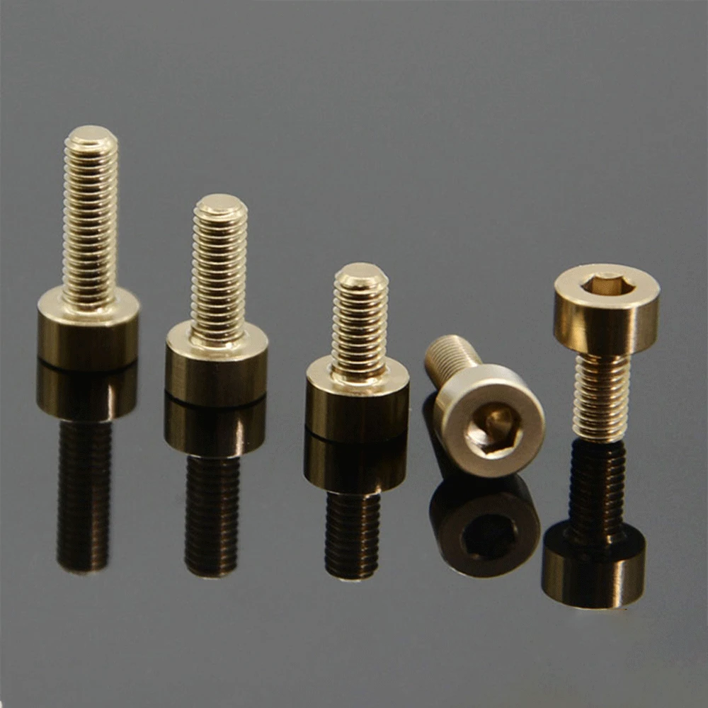 Ti-Color M3 x 6 8 10mm 7075 Aluminum Alloy Cap Head Screw Bolts Hex Allen Socket For Model Aircraft Car DIY