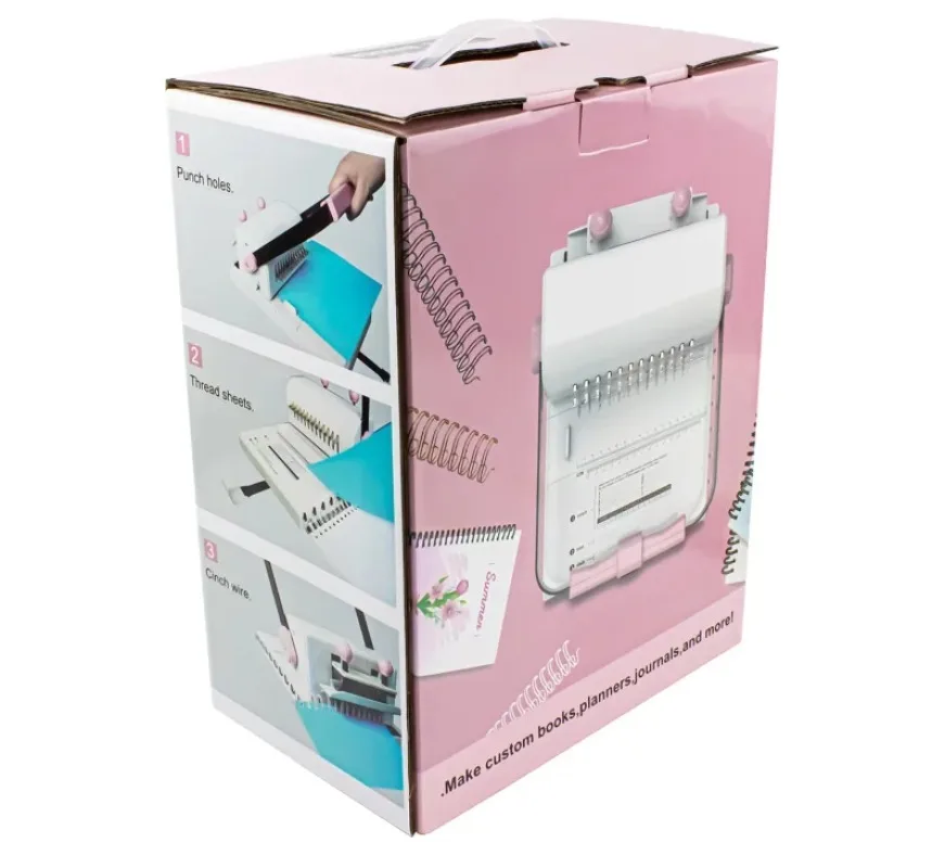 12-Hole Manual Comb Binding Machine Paper Perforator For Office Children DIY Notebook Binding