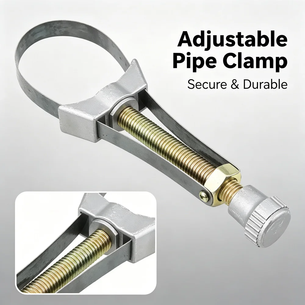 Adjustable Universal Oil Filter Wrench Strap Type Removal Tool for Car Engine Filter Disassembly Maintenance