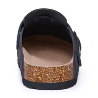 Evshine sabots en daim de vache pour hommes avec soutien de la voûte plantaire Mules en cuir confort mode chaussure de pomme de terre femmes semelle en liège sabots en daim véritable 6