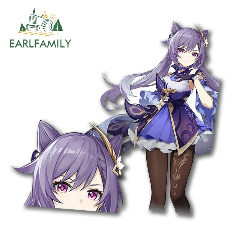 

EARLFAMILY 13cm for Kequing Car Stickers RV JDM Vinyl Personality Decal Waterproof Motorcycle Accessories Scratch Proof Decals