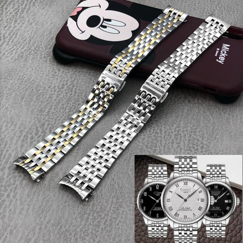 For Tissot T41/T006 Le Locle T006407b 1853 Stainless Steel Watch Band  Men's Waterproof Solid Stainless 19mm Wrist Strap