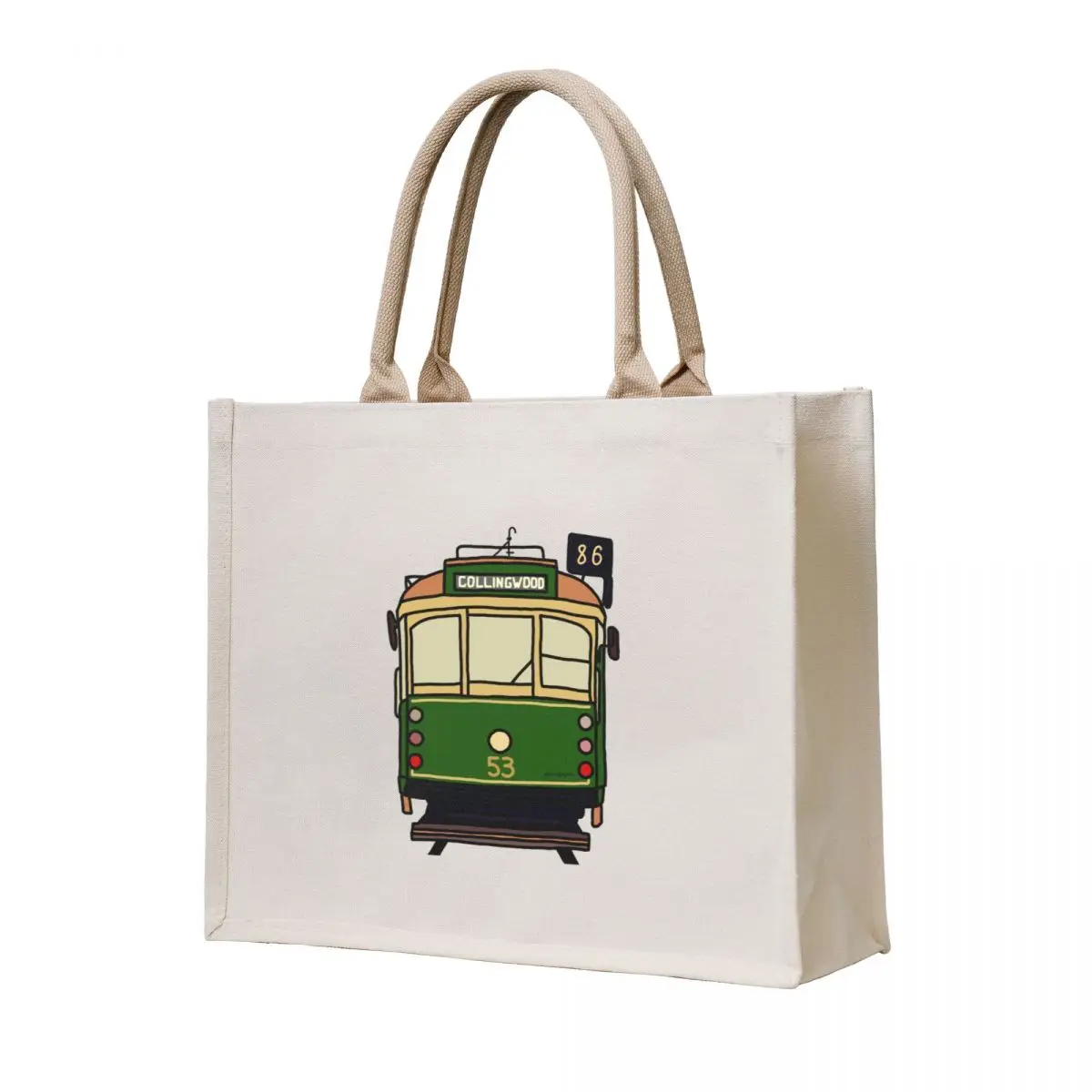 

Melbourne Tram No. 86 to Collingwood Tote Bag canvas tote bags custom shopping