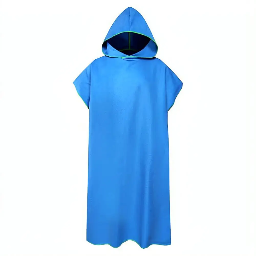 Hooded Wearable Bath Towel Soft Microfiber Quick Drying Beach Wrap Portable Changing Robe For Swimming Surfing Travel Shower