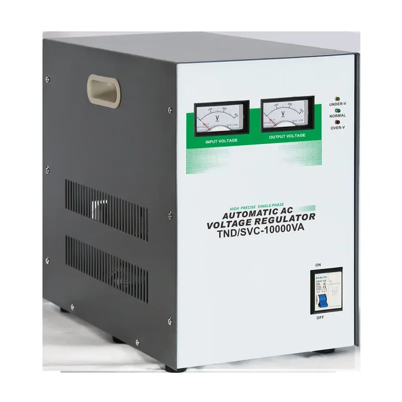 10KVA Single Phase Automatic AC Voltage Stabilizer SVC Copper Material LED Display Relay Control for Optimal Performance
