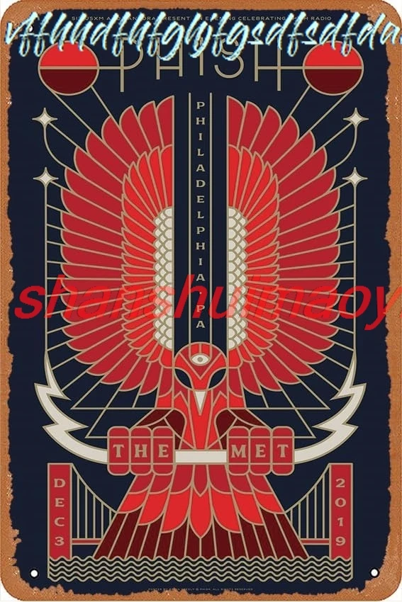Phish Philadelphia 2019 (1st Edition) Concert Posters Vintage Metal Tin Sign Wall Decor for Bars, Restaurants, Cafes, Pubs  sign