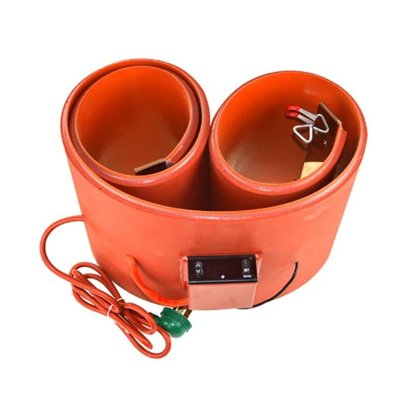 200L Oil Drum Electric Silicone Heating Belt Silicone Band Heater Silicone Rubber Warmer Gas Tank Metal Barrel Heater 1740x250MM