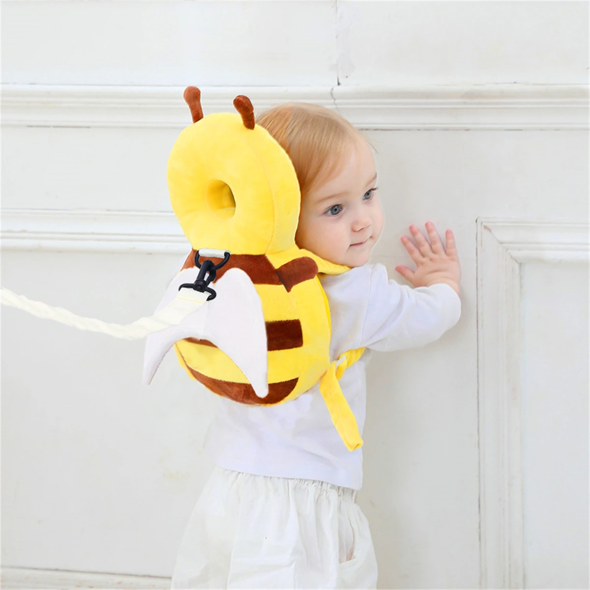 Head back protector baby protect pillow learn walk headgear prevent injured safety pad prevention fall cartoon bee kids pillows