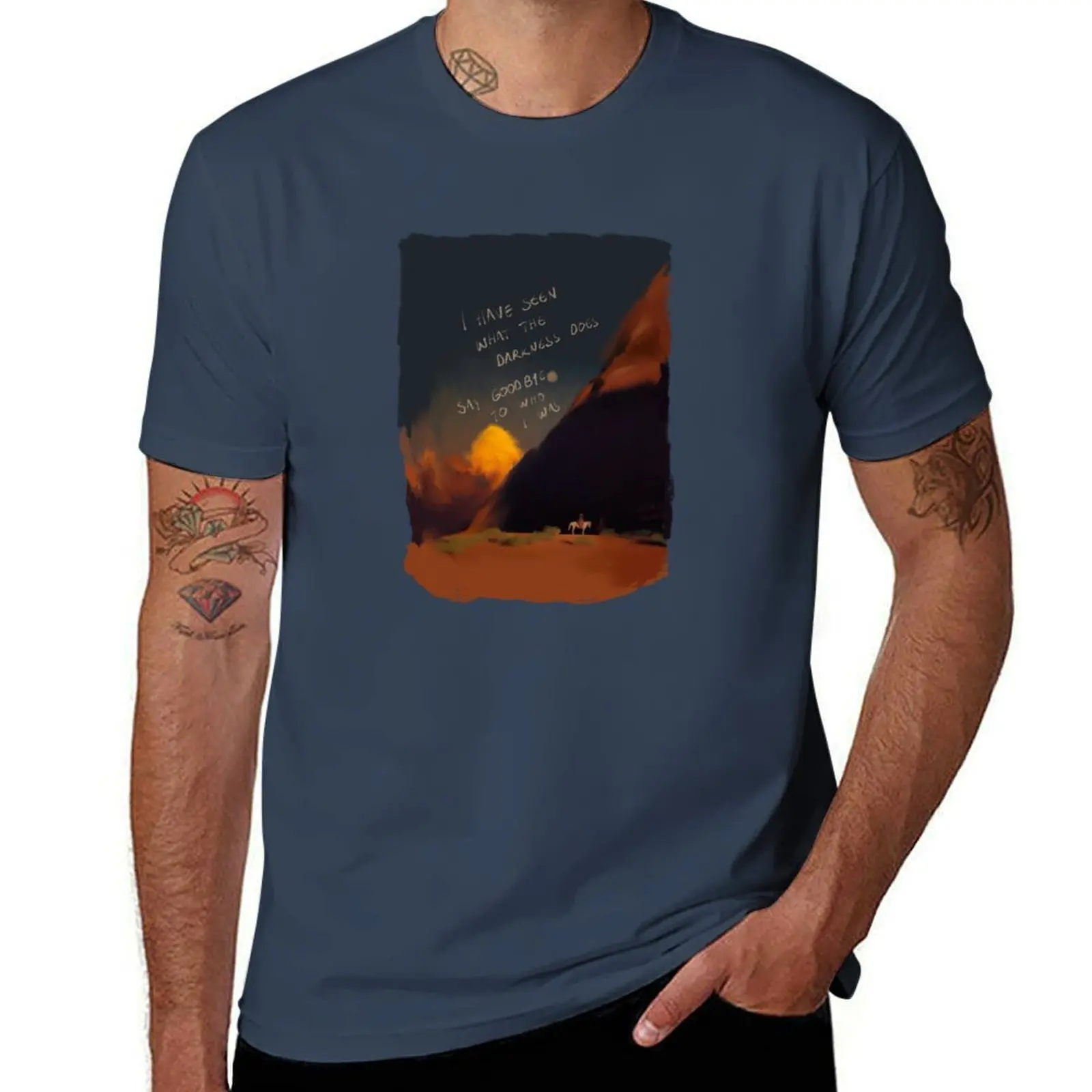 

Meet me in the woods lord huron T-Shirt Comfortable Workout Short Sleeve Shirt