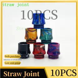 10PCS 810 Random Colors Resin Straw Joint