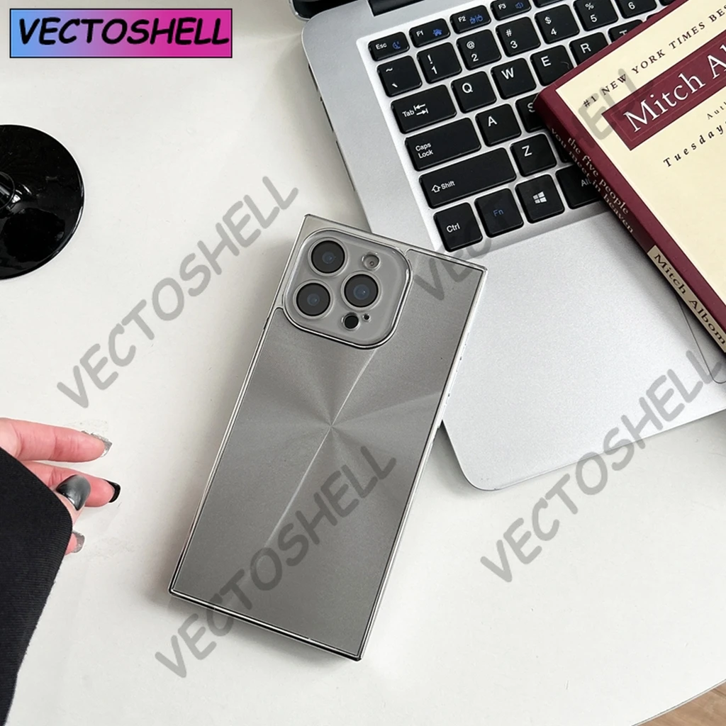 عالية الجودة مستطيل أورورا CD نمط للصدمات واقية غطاء الهاتف آيفون 16 15 14 13 برو ماكس زائد #6