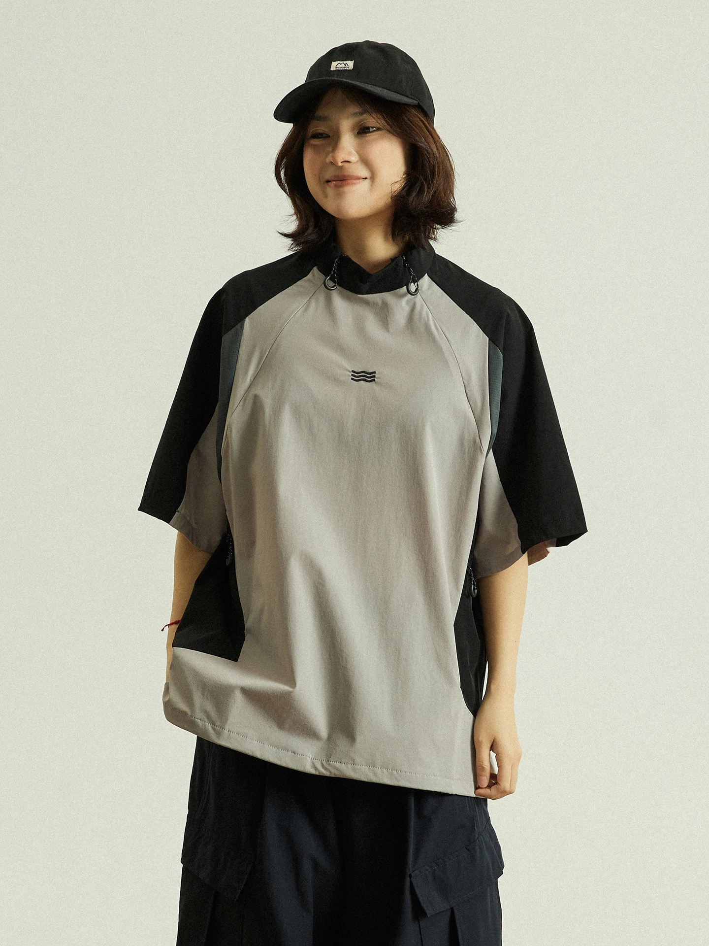 

Футболка GoodNorth American Retro Splice с коротким рукавом, быстросохнущая, унисекс, летняя, сетчатая, дышащая, свободного кроя, для активного отдыха