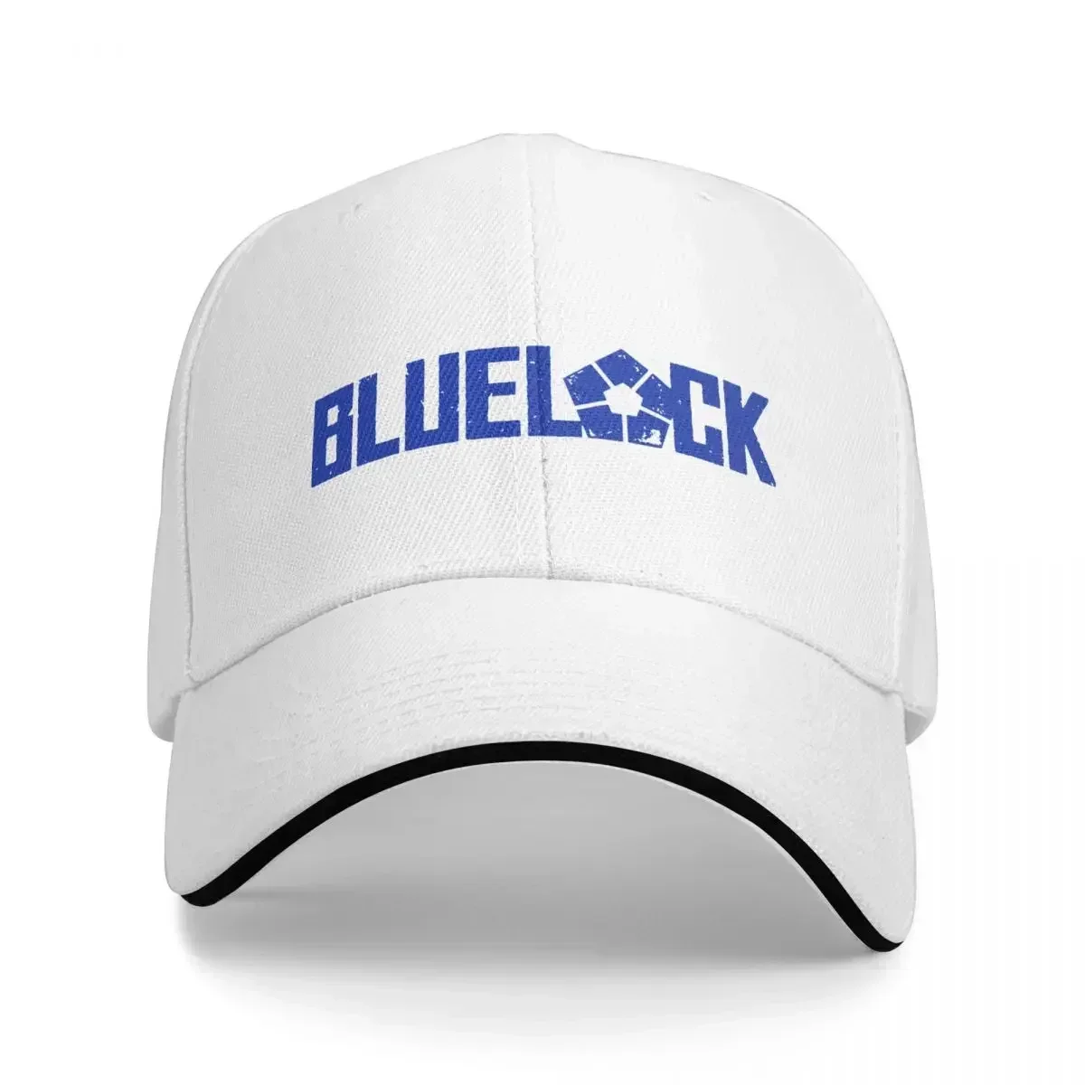 

Blue Lock Logo Baseball Cap Vintage Japanese Anime Sandwich Hat Unisex Style Polyester Dad Workouts