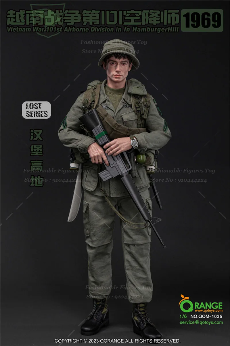 QORANGE QOTOYS 1/6 Male Soldier Vietnam War 101St Airborne Division At Hamburg Heights 1969 Full Set 12