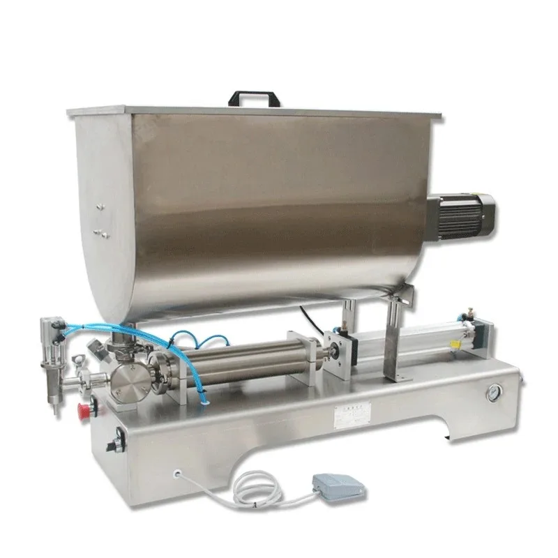 Horizontal filling machine, peanut butter chili sauce, ketchup chocolate filling machine, paste sauce mixer