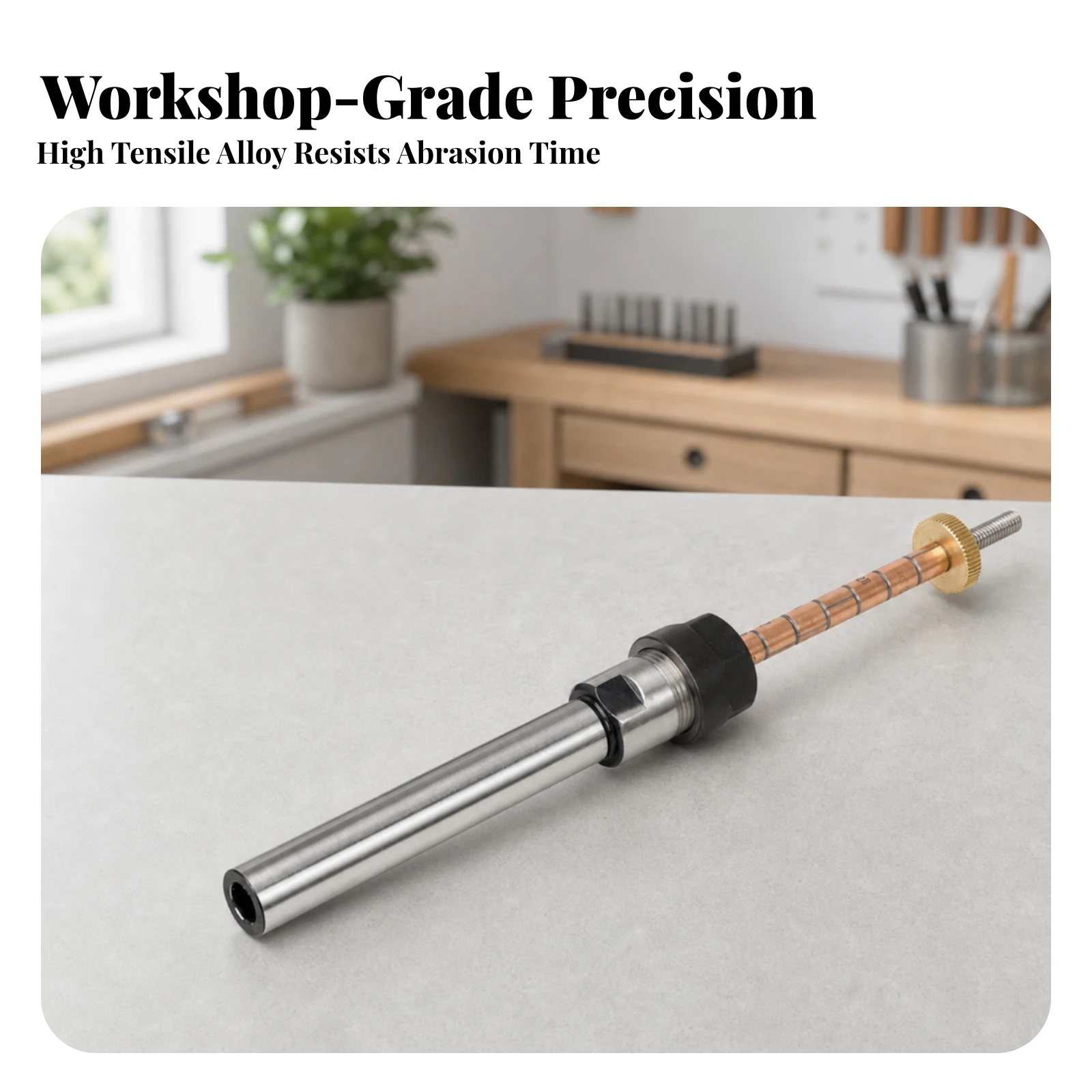 Wood Lathe Pen Mandrel Sturdy Pen-Making Mandrel Accessory Smooth Tool Heavy-Duty for Woodturners, Workshop