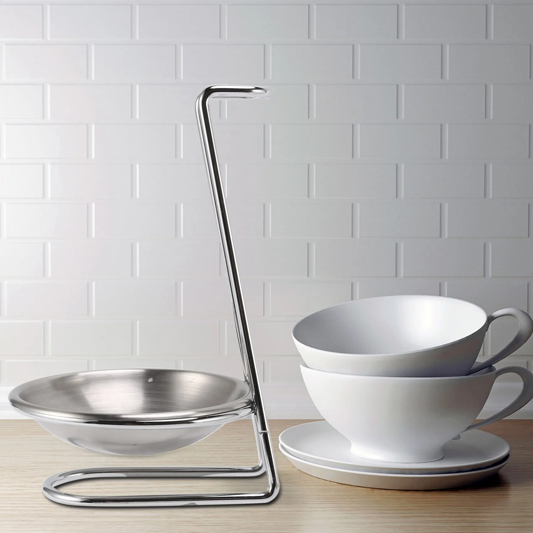 Stainless Steel Spoon Rest Holder,Long Handle Vertical Saving Soup Ladles Holders Ladle Rest Soup Ladle Holder Limited Time Offe