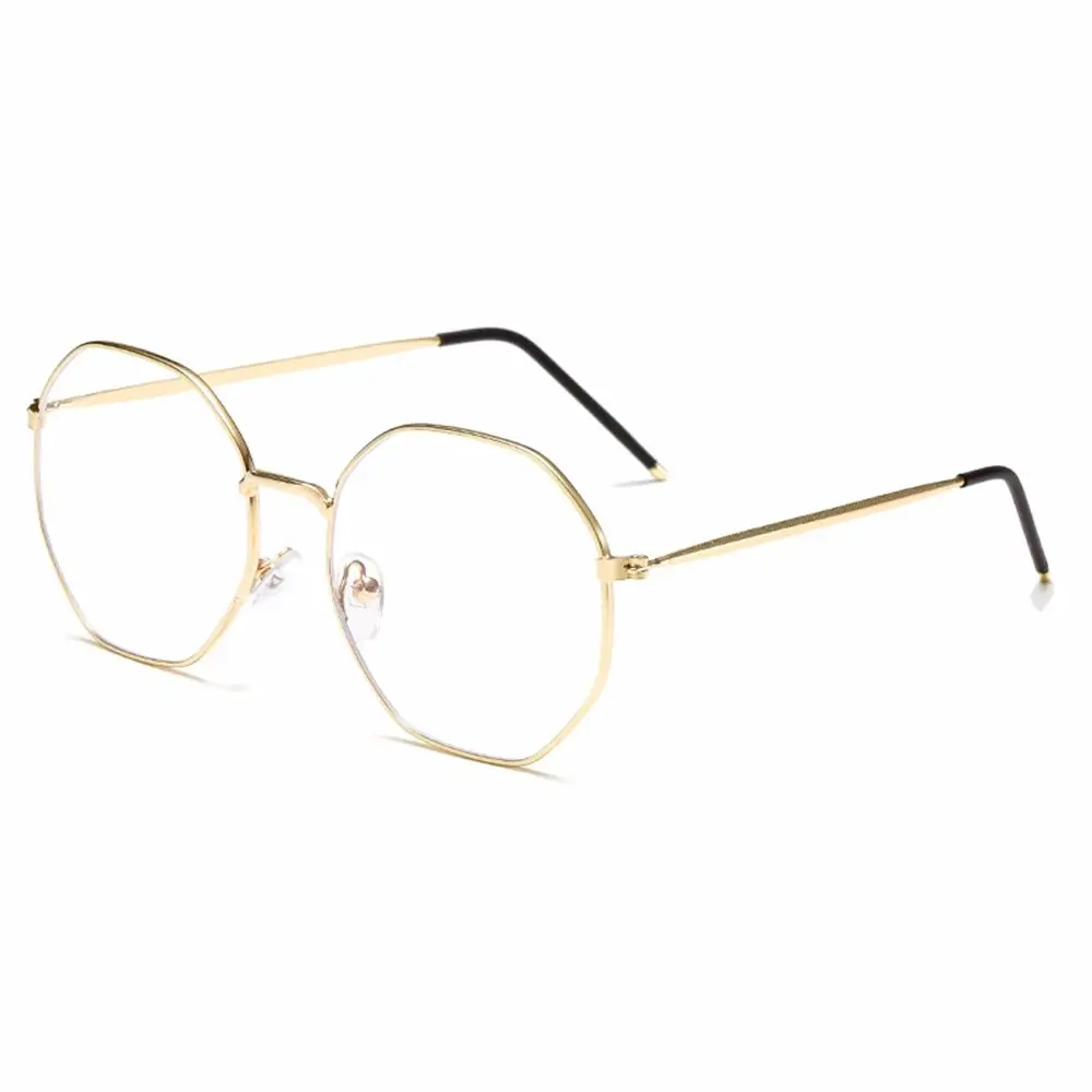 Glasses Legs Hexagon Men Geometric Shape Frame Eye Protection Korean Style Glasses Anti Blue Light Glasses Computer Glasses