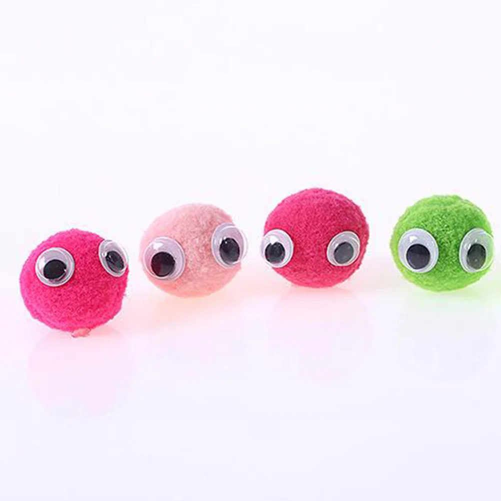 100 Stück Kinder Bunte DIY Pompons Pom-Ball Näh-Dekoration Bunte Bälle Handtaschen-Accessoire Pom-Ball