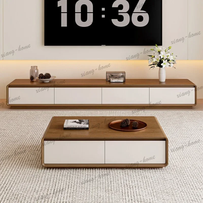 Factory Direct Minimalist Elegant Tv Stand Living Room Classic Trendy Premium Tv Cabinet Floor Design Meuble Télé Living Room Fu