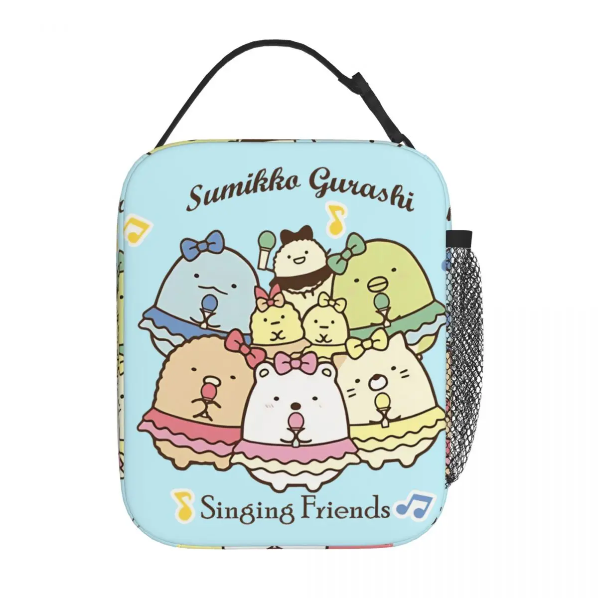 

Sumikko Gurashi Singing Friends Insulated Lunch Bag Thermal Bag Lunch Container Large Lunch Box Tote Food Handbags