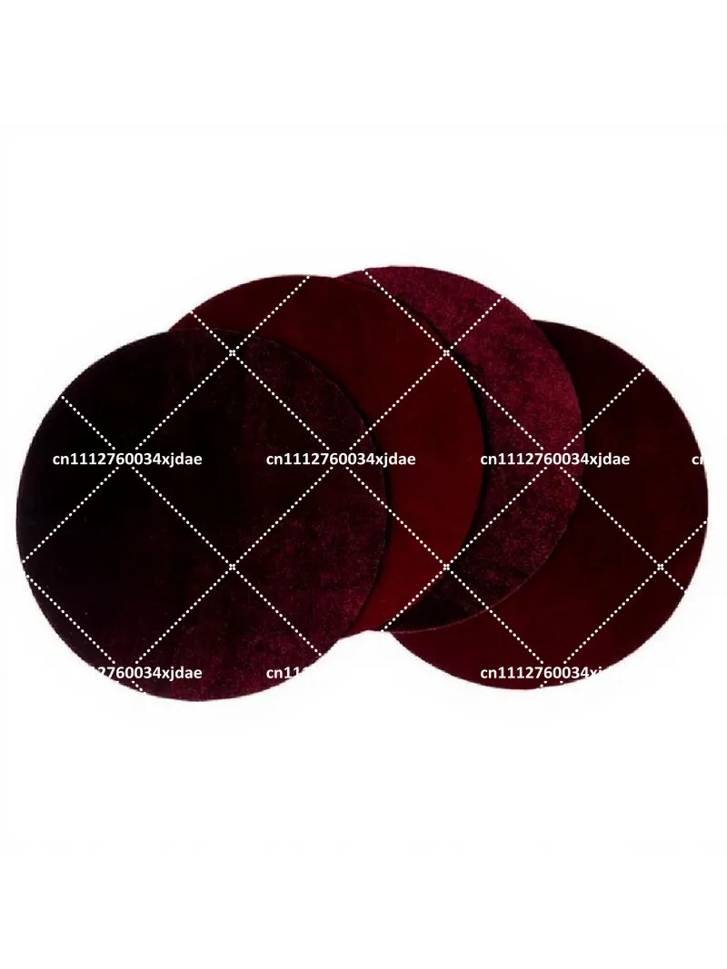 Custom Metallographic Polishing Cloth with Rubber Velvet Fabric 8 9 10 Inch Golden Velvet Polishing Flannelette