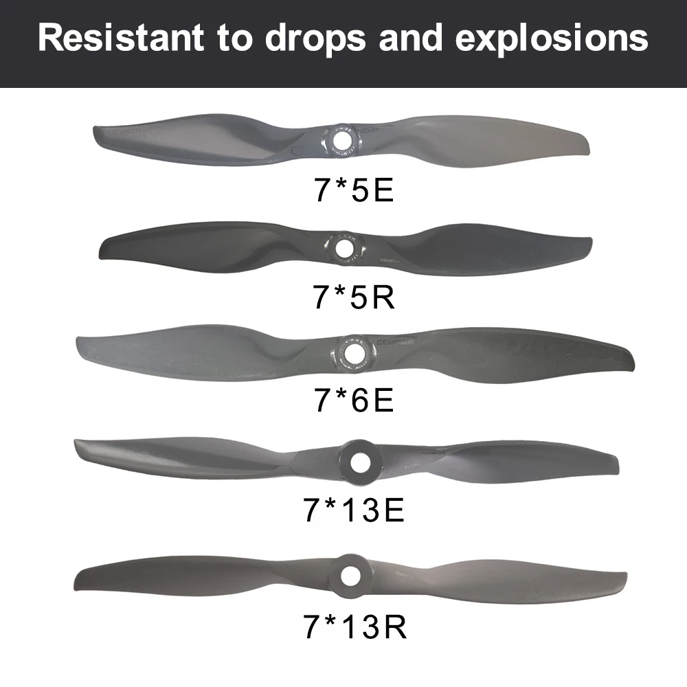 GEMFAN VORTEX Electric 7/8/9in Propeller 7X5 7X6 7X13 8X4E 8X6E 8X6R 9X4.5E 9X6 E/R Fixed Wing Unmanned Aerial Vehicle Model