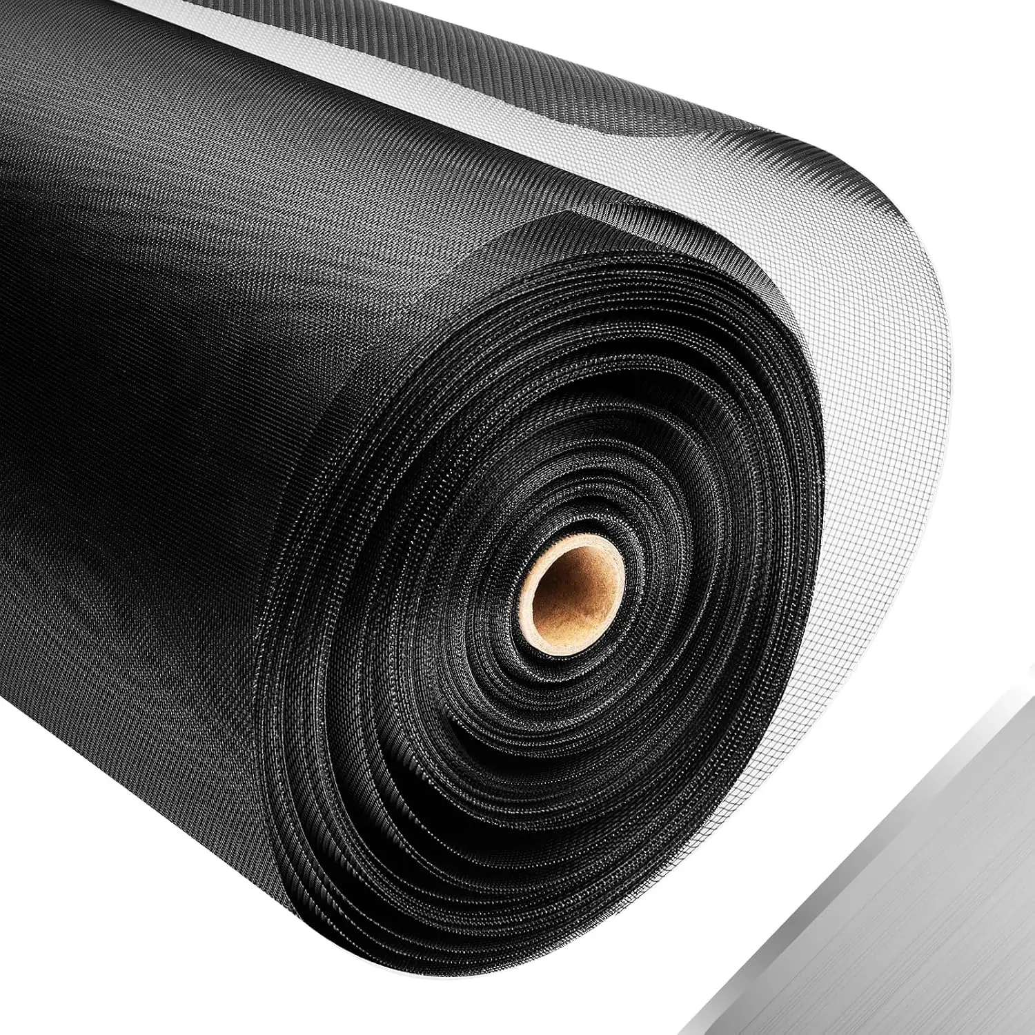 

Stainless Steel Mesh Window Screen Roll Forty Seven Inch By Ninety Eight Feet Black Metal