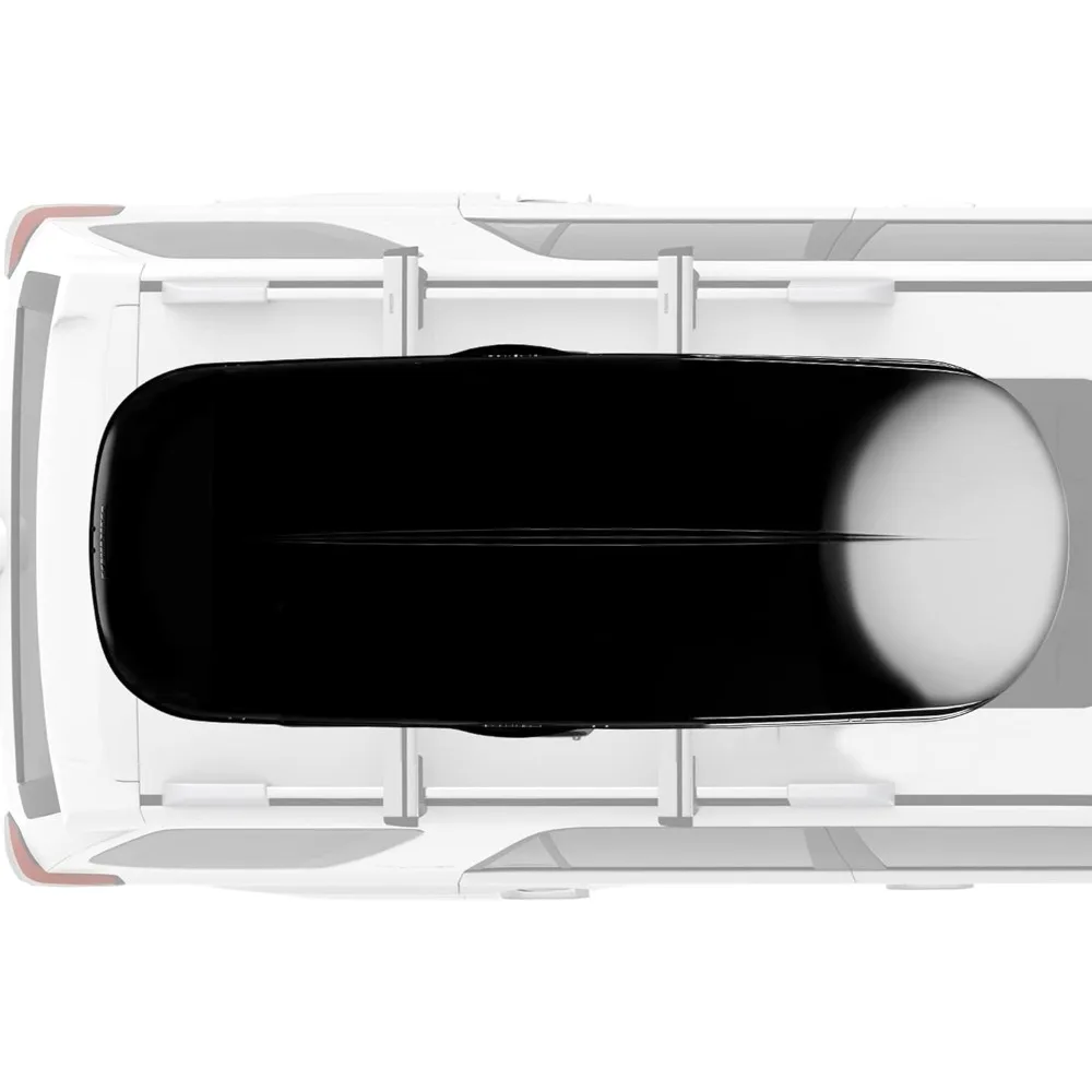 GrandTour Lo Aerodynamic Low Profile Rooftop Cargo Box with Removable Torque, Optimized Hatch and Flattened Floor for Cars and