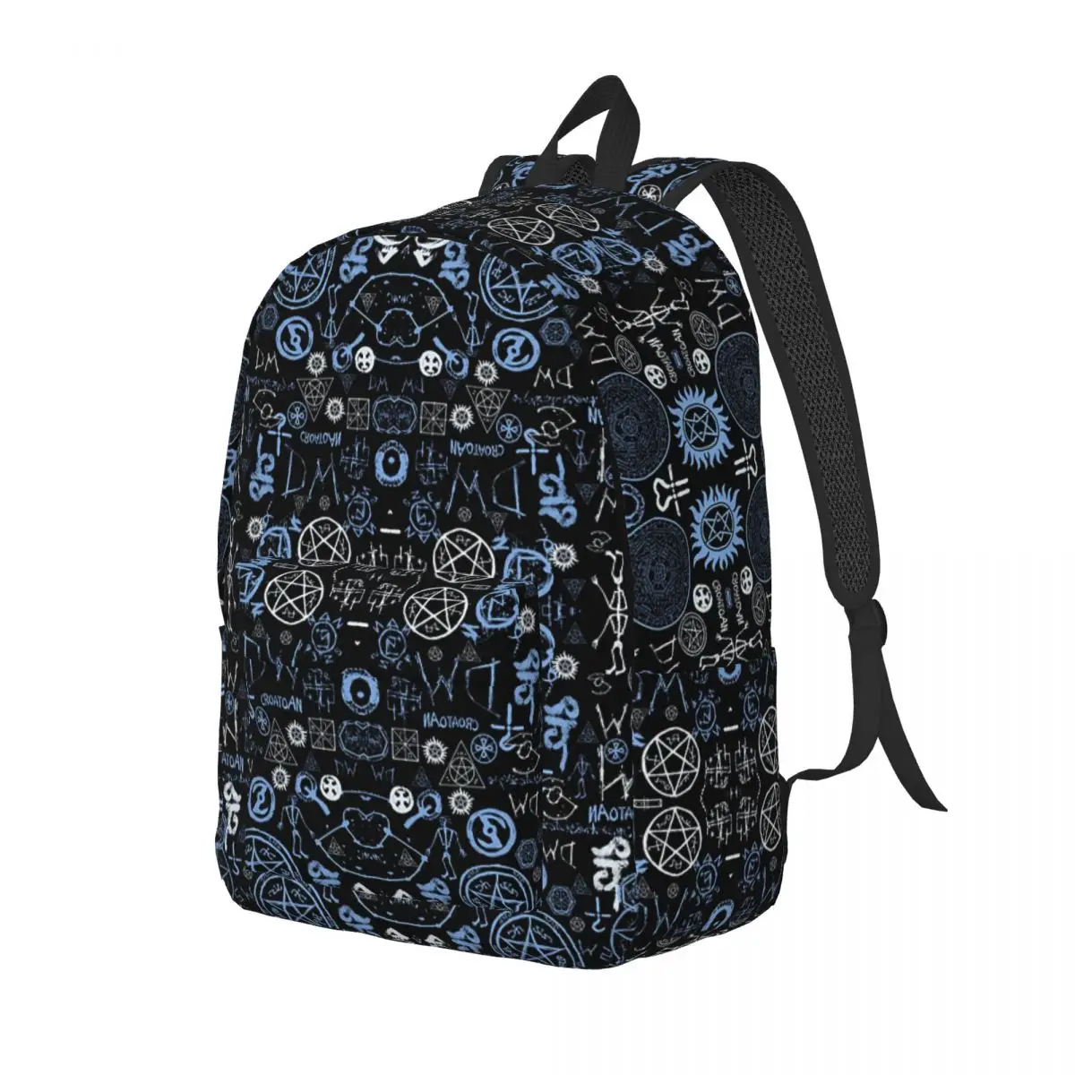 Supernatural Symbols Backpack for Men Women Casual Student Hiking Travel Daypack Laptop Computer Shoulder Bag Gift