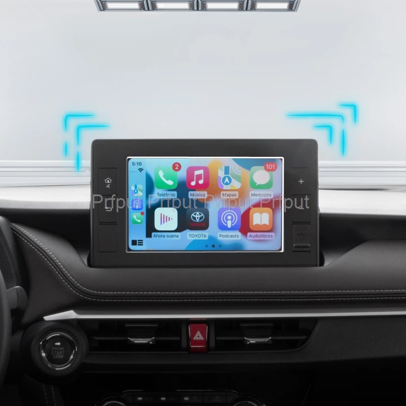 

Tempered glass Screen Protector For Toyota Yaris Sedan 2024 2025 8 inch Car infotainment GPS Navigation Display Mexico version