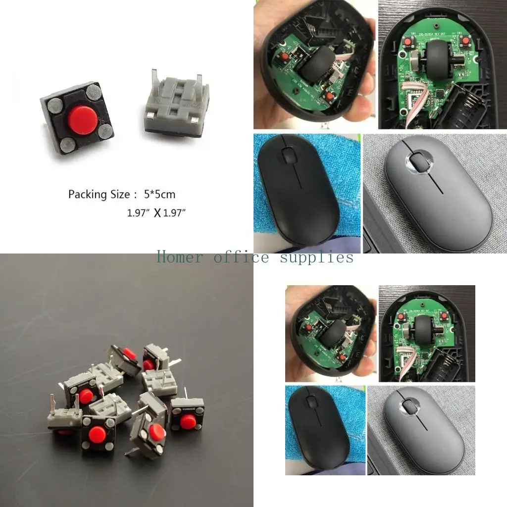 

K43B 2pin Micro Momentary Tact Switch Mouse Push Button Switches 2PCS 6x6x4.3
