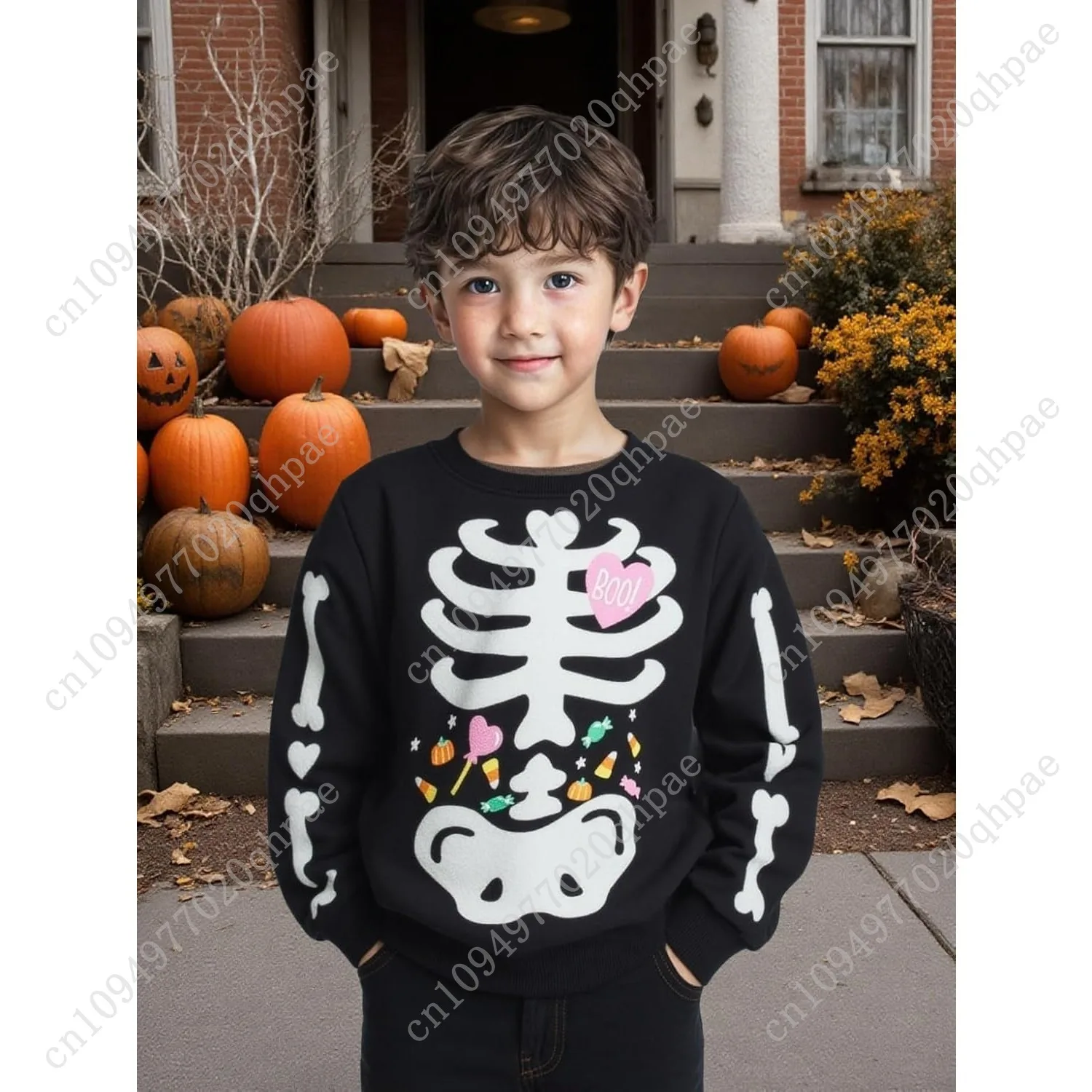 الفتيات عيد الحب البلوز طفل أطفال الترتر القلب كم طويل تي شيرت كشكش البلوز القطن سترة قمم