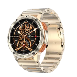 Fashion amoled smart watch AK59 Luxury BT call 400mah large battery rubber metal strap Ladies watches sports AK59 smartwatch