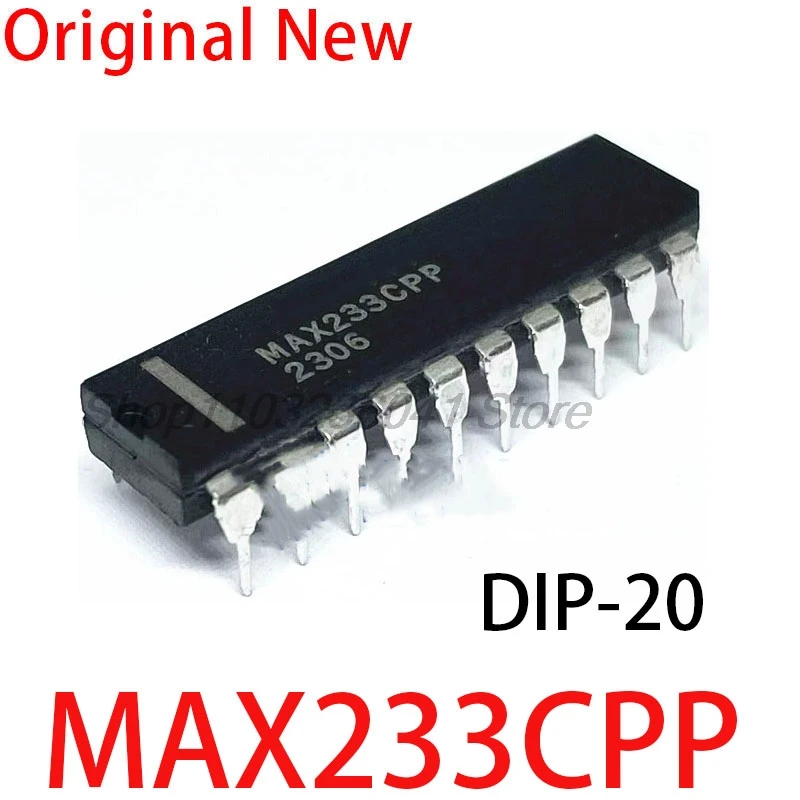 5pcs/lot MAX233CPP MAX233 DIP-20 5V power supply multi-channel RS-232 driver receiver chip IC In Stock