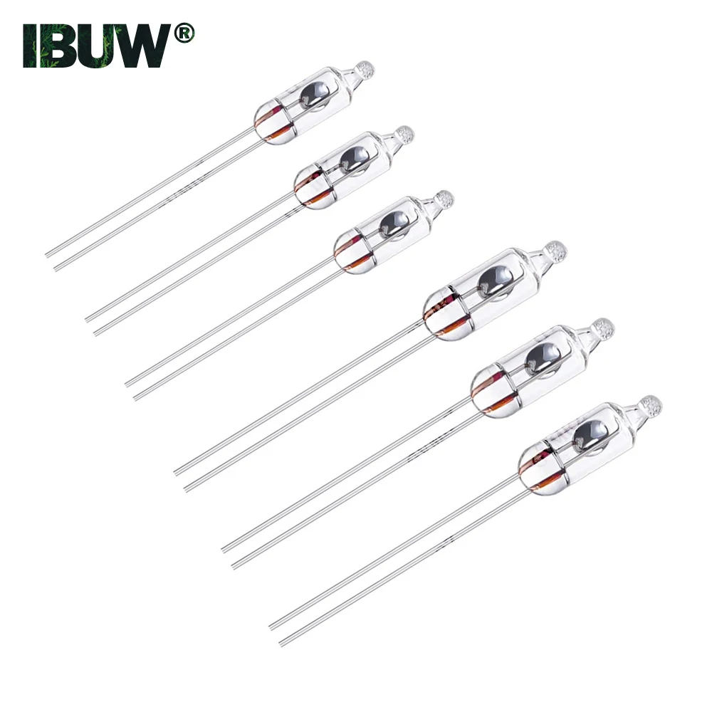10PCS Glass Unidirectional Tilt Switch 3MM 5MM Tilt Switch Electric Induction Switch for Vibration Sensitive Element 3MM 5MM