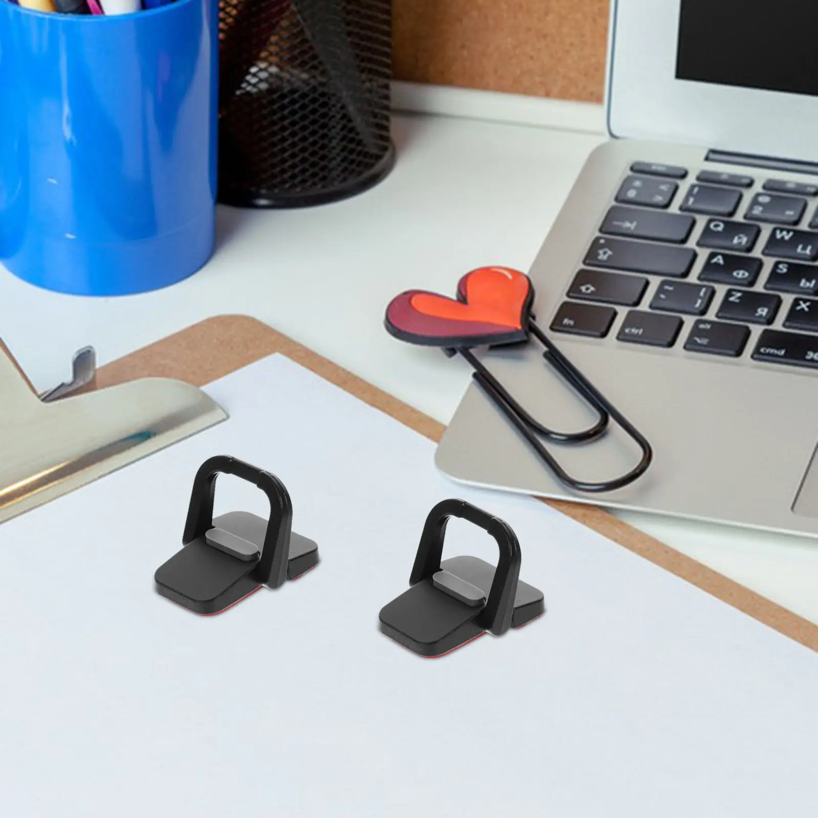 1Pair Zinc Alloy Portable Laptop Stand Cooling Holder Riser for Desk Couch Travel Ergonomic Angle Adjustable Ventilation Support