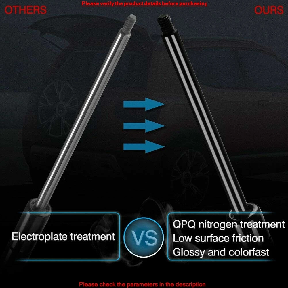 2Pcs Rear Trunk Charged Lift Supports For 2000 - 2010 Lexus SC430 Base Convertible Trunk 6423 6453024052 Only Gas Springs