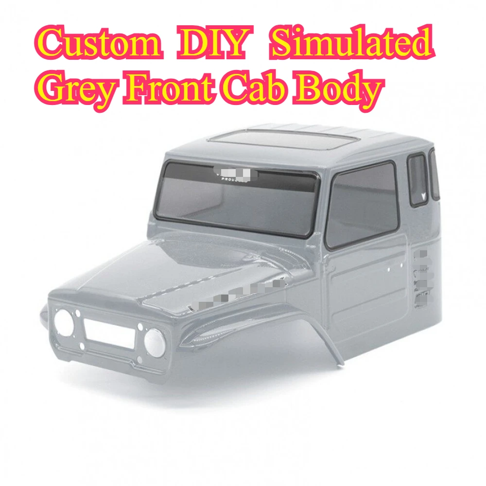 RC Model Upgrade Simulated Grey Front Cab Body 1/10 Scale For Vanquish VS4-10 Phoenix VPS10221 custom size Hobby DIY Accessories