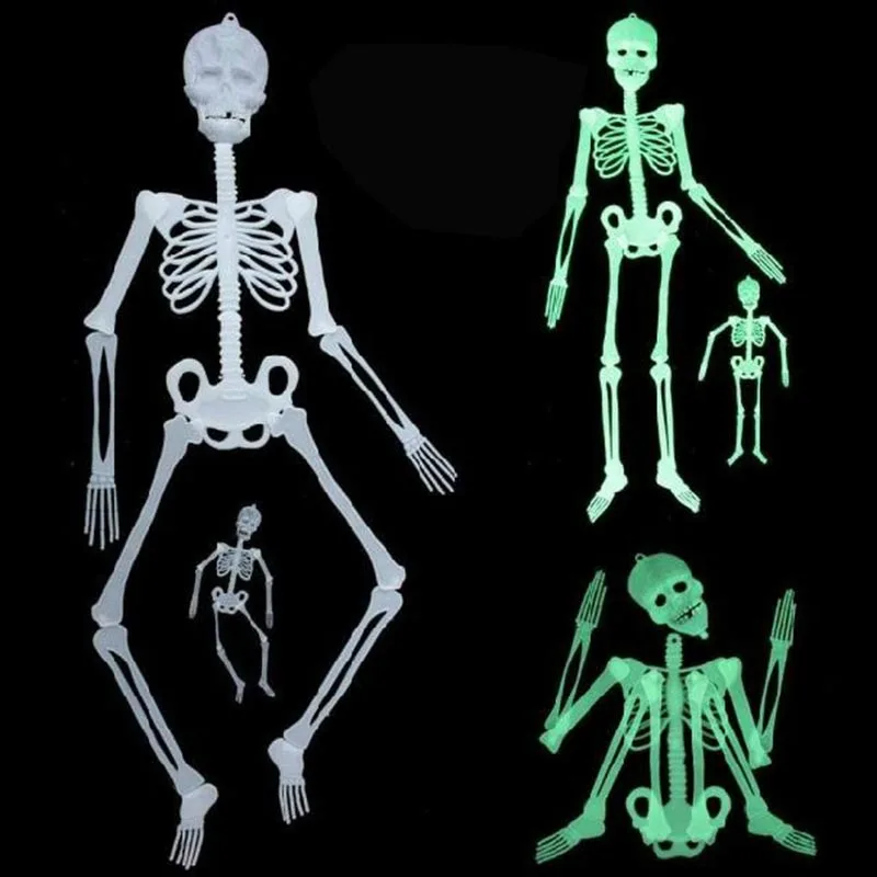 Scary Halloween Hanging Luminous Skeleton Decoration Home Outdoor Yard Garden Decorations Noctilucent Ghost Bone Decor props