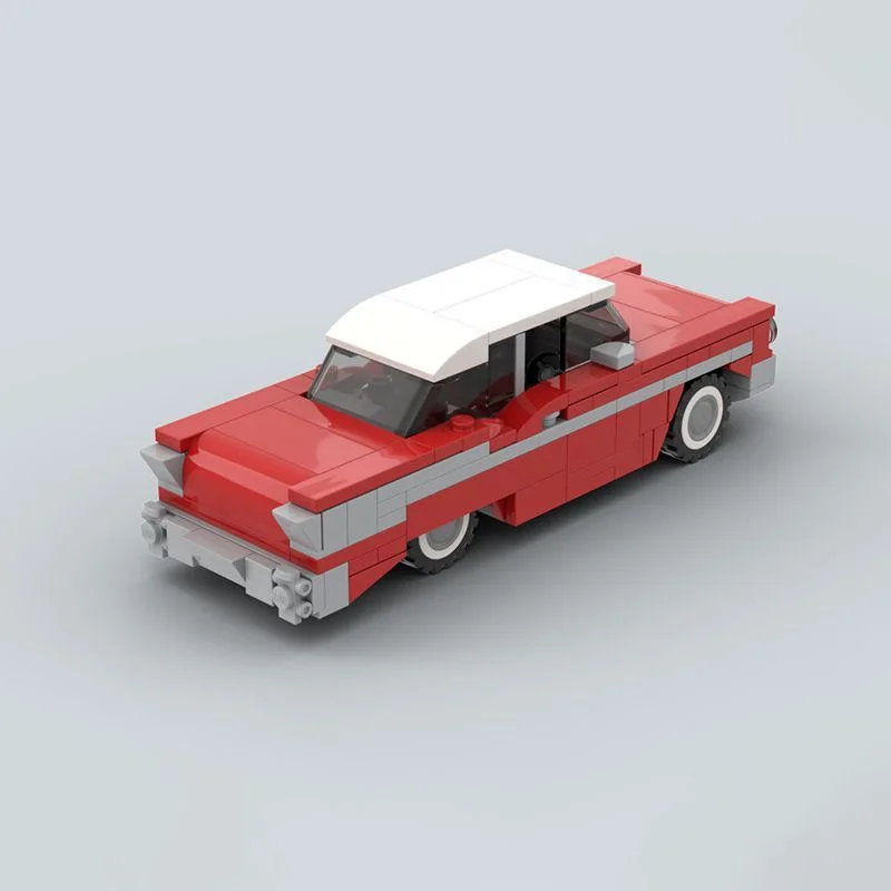 198 個 1957 ベルエア テクニカルカー シボレーノマド ワゴン チャンピオン テクニック ビルディングブロック 子供のおもちゃ 誕生日プレゼント