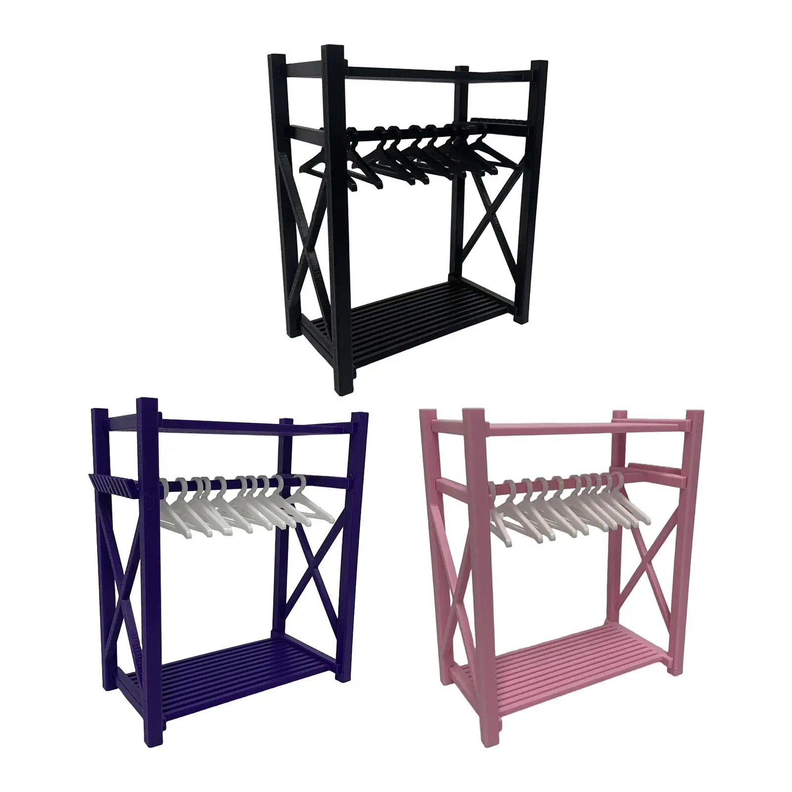 Accessoires de garde-robe pour maison de poupée, meubles miniatures pratiques, cadeau d'anniversaire