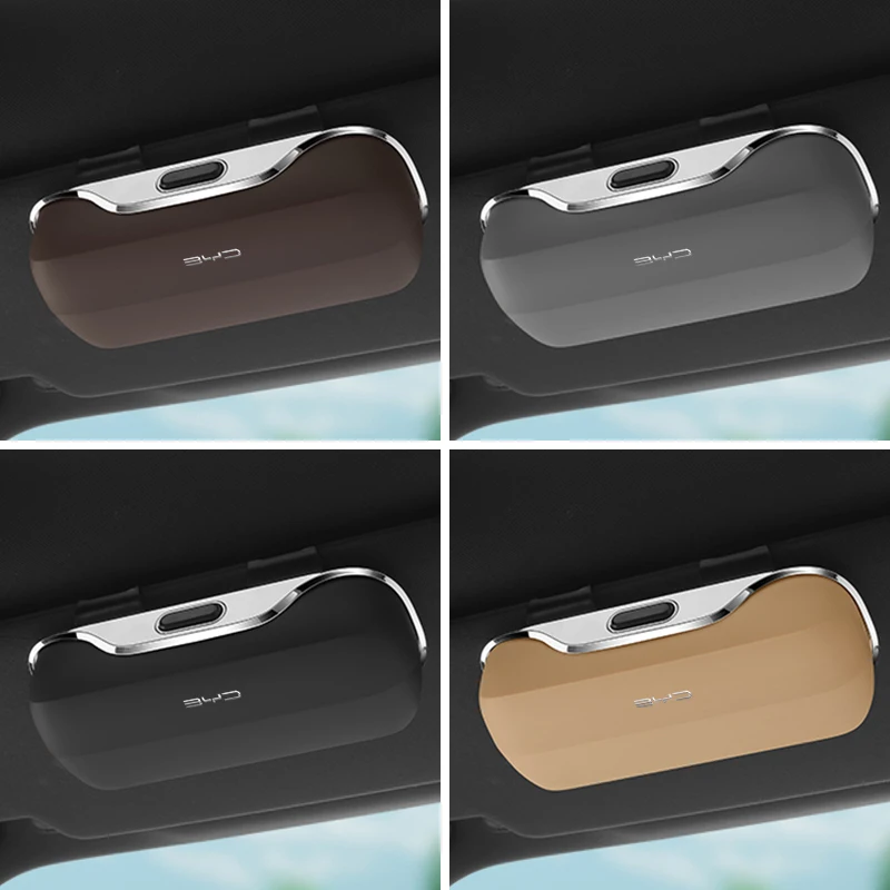 

Car Visor Glasses Box Eyeglasses Case For BYD Seagull Atto 3 4 Yuan Plus Han Tang EV F3 E6 Dmi Song F0 Qin Pro G3 I3 Ea1 Seal S7