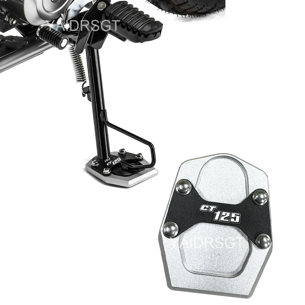 

For CT125 Hunter Cub JA65 2023-2024 Trail 125 JA65 2023-2024 Motorcycle Kickstand Foot Side Stand Extension Pad Support Plate