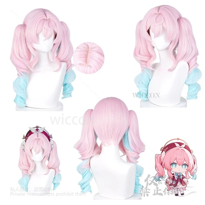 อะนิเมะเกม Honkai Star Rail อะนิเมะ Hyacine น่ารักชุดเครื่องแต่งกาย Headwear Tie Props วิกผมรองเท้าสาวหญิง Party Carnival ที่กําหนดเอง